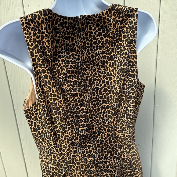 J. Crew Leopard print sheath dress 4 - Picture 3 of 8